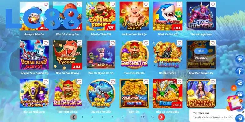 Tìm hiểu tổng quan về sảnh bắn cá LC88